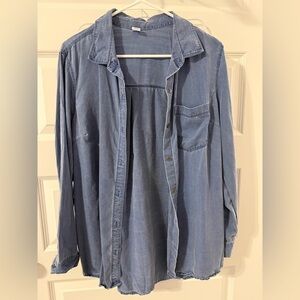 Old Navy Light Blue Denim Shirt